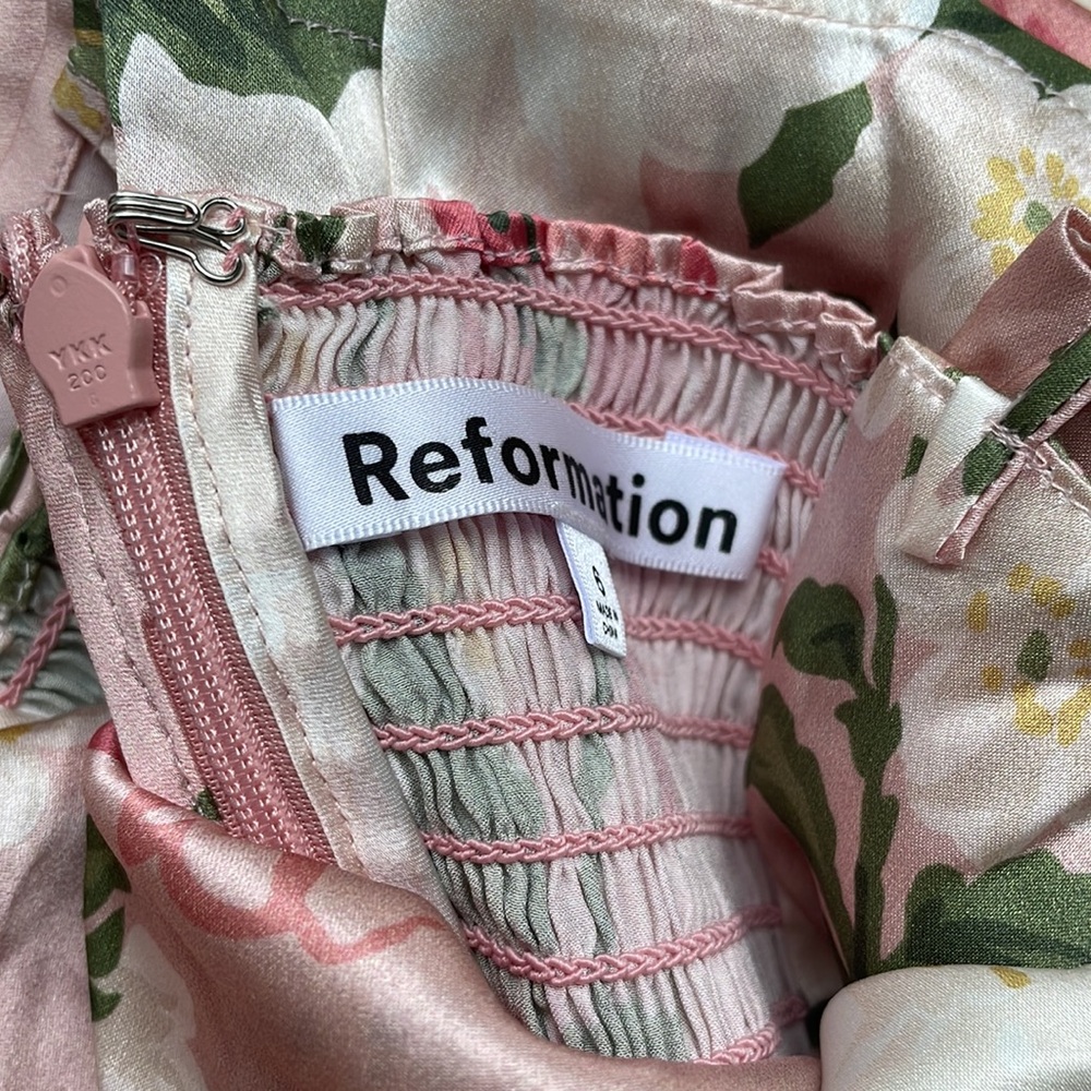 Brand new reformation Frankie Silk Dress - Picture 12 of 13